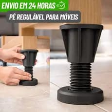 Pé De Móvel Com Regulagem Plástico 1, 2 Ou 4 Peças Cozinha Quarto Resistente A Agua