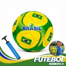 Mini Bola De Futebol Brasil Copa do Mundo Pequena Seleção Infantil Tamanho 2