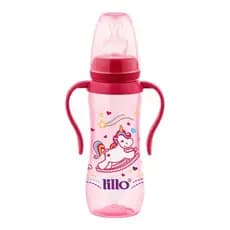 Mamadeira com Alça Acinturada Sonho 240ml Rosa - Lillo