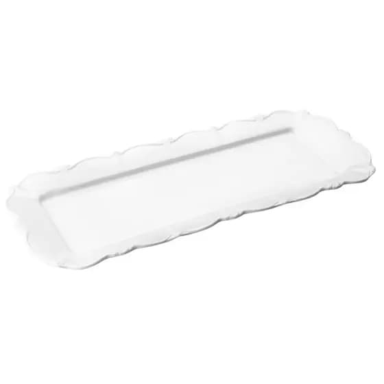 Travessa de Porcelana Retangular Fancy Branco 41x17cm Wolff