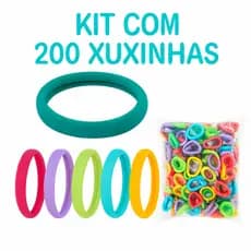 Xuxinhas Coloridas Sem Laço | Kit 200 Unidades | Infantil | Atacado | Cabelo | Penteados I Presente