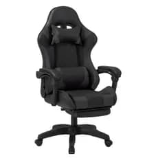Cadeira Gamer Preta Escritorio Ergonomica Giratoria Top Gamers Preta