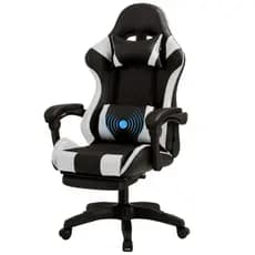 Cadeira Gamer Branca Escritorio Ergonomica Giratoria Gamers Top Branca