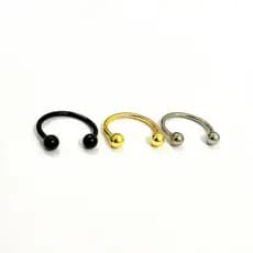 Piercing Ferradura Aço Inoxidável – Septo/Orelha/Boca