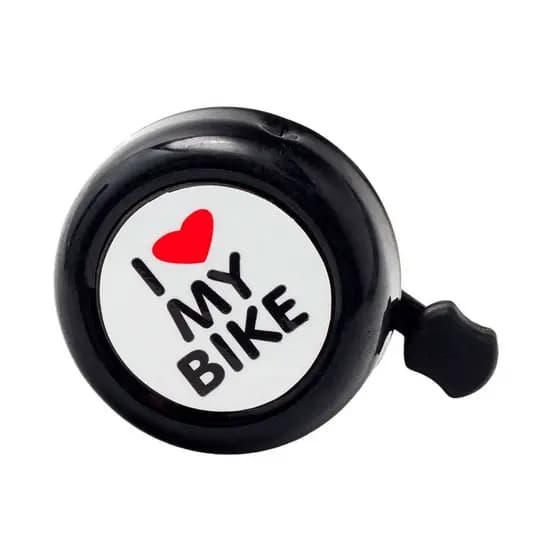 Buzina Campainha Trim Trim Bicicleta I Love My Bike Cor Preto.