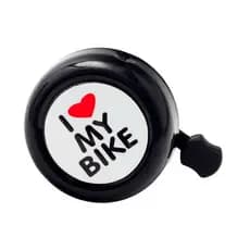 Buzina Campainha Trim Trim Bicicleta I Love My Bike Cor Preto.
