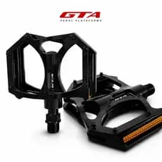 Pedal Plataforma GTA Alumínio 9/16(Rosca Grossa) para Bicicleta MTB, Urbana e Passeio.