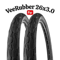 Par De Pneu Vee Rubber Aro 26 X 3.0 Bike Slick Flame Balão.
