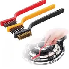 Kit Escova De Limpeza Aço Metal Nylon Multiuso