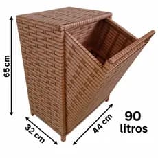 Roupeiros ou Basculante 90 litros  para banheiro  e guarda roupa, cesto de roupa Fibra Sintética