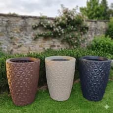 Vasos de polietileno diamantado luxuosos Três tamanhos P, M, G