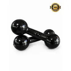 Halter Par Bola 6kg Emborrachado (2 Und) Treino Musculação Calistenia Fitness Peso Livre Funcional Academia em Casa