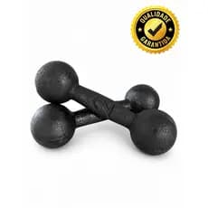 Halter Par Bola Pintado 2kg (2und) Para Treino Em Casa Musculação Fisioterapia Funcional CrossFit Calistenia