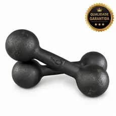 Halter Par Bola Pintado 6kg (2und) Para Treino Em Casa Musculação Fisioterapia Funcional CrossFit Calistenia