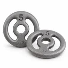 Anilha 5kg Sem Pintura Cru Para Barra Academia Treino em Casa Musculação Crossfit Calistenia Funcional Personal