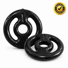 Anilha Emborrachada 1kg Peso Academia Musculação Barra Fitness Ferro Fundido Funcional Crossfit Calistenia Treino Casa
