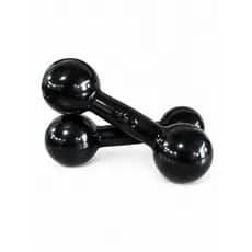 Par Halter Bola 5kg Emborrachado (2 Und)Treino Musculação Fitness Peso Livre Funcional Academia em Casa