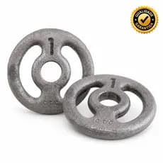 Anilha 1kg Cru Sem Pintura Para Academia Calistenia Treino Em Casa Funcional Fisioterapia Crossfit Musculação Geral