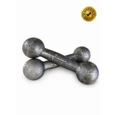 Halter Par Bola 1kg Sem Pintura Cru Academia Musculação Crossfit Treino Funcional em Casa Fisioterapia Fitnes Calistenia