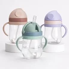 Copo Para Bebê Bico Silicone Antivazamento Copo de Transição 350ml