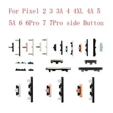 1 Conjunto De Botões De Ligar/Desligar Botão Volume Teclas Laterais Para Pixel 2 2XL 3 3A 4 4A 4XL 5 5A 6 6A 6 Pro 7 7Pro Todos Os Modelos Google