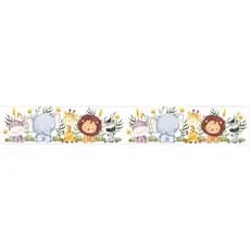 Adesivo Parede Faixinha Quarto Infantil Safari 1mx15cm