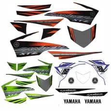 Faixa Adesiva XTZ Lander 250 2015 Laranja Preta Azul
