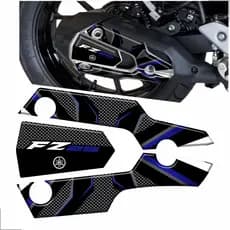 Adesivo Protetor Escapamento Fz25 fz 25 Moto Escape Azul Resinado