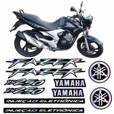 Adesivo Holografico Fazer 250 2008 2009 Personalizado Arco-Iris Camaleao