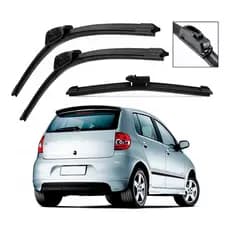 Kit 3 Palhetas Limpador Dianteiro Traseiro Fox 2003 Até 2009 22p 15p 12e