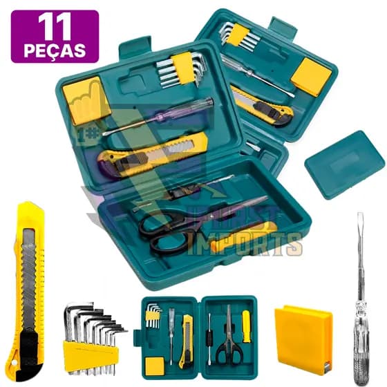 Kit Ferramenta 11 Peças Premium Peças Para Manutenção Com Conjunto de  chaves Allen,Chave teste, etc