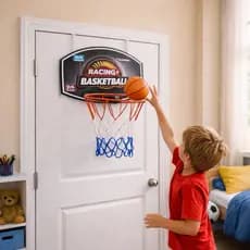 Jogo Mini Basquete Infantil Tabela Cesta Bola Pra Porta Parede - Apolo Brinquedos