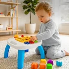 Mesinha Didática Infantil Educativa Sensorial Mesa Divertida Atividades Interativas Pedagogica Formas Encaixar Kendy