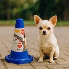 Postinho Sanitário para cachorro, Xixi não pode