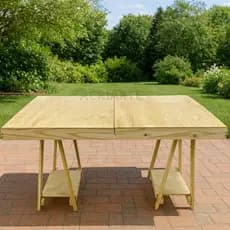 Mesa Portátil de Madeira, Dobrável, para Trabalho, Camping e Lazer