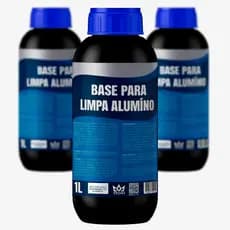Base Para Brilha Alumínio Limpa Aluminio Concentrado 1 Litro Rende até 10 Litros