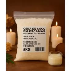 5 Kgs Cera Vegetal De Coco Em Escamas Pronta Para Uso Para Velas Decorativas