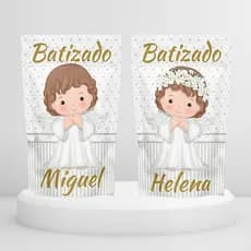 Saquinhos Fecho Zip Hermético Stand Up Pouch Metalizado 10x15 ou 12x19 Personalizado Batizado