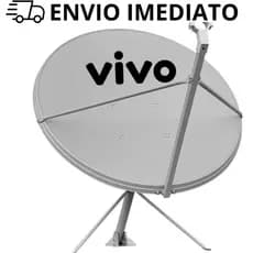 Antena Digital Chapa Parabólica 90cm Banda Ku - Vivo