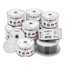 100 DVD-R TERABUY LOGOTIPO 4.7GB 120MINUTOS 16X