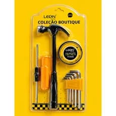 Kit Ferramentas Boutique Martelo Chaves Allen Fita Isolante Reparo Doméstico