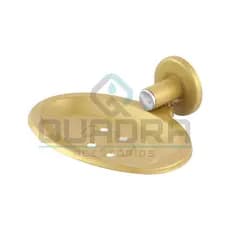 Saboneteira para Banheiro Aço Inox Dourado com Fixação dupla