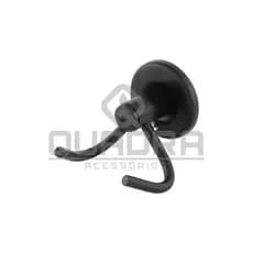 Cabide Duplo para Banheiro PRETO