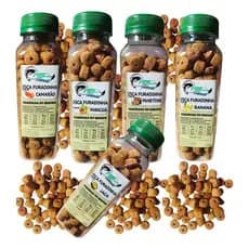 Kit 5 Ração Pesca Acquamil Furadinha Pesqueiro Tambaqui