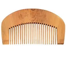 Pente de Madeira Antiestático Ideal para Cabelos e Barba Antii Frizz
