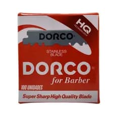 Lãmina De Barbear Dorco Red 100 Unidades Cortadas Ao Meio