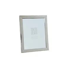 01 Porta Retrato 20x25 Aço Inox Moldura Prata/rose Vidro Borda Grossa