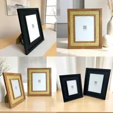 Porta Retrato 15x20 Paspatur Trançado MDF e Vidro Marrom E Preto Tokyo