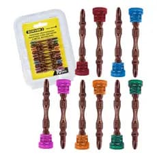 JOGO PONTEIRA PROFISSIONAL IMANTADA C/LIMITADOR E METAL REFORÇADO PHILLIPS BITS P/ PARAFUSADEIRA