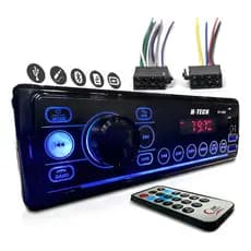 Aparelho de Rádio Automotivo MP3 Com Bluetooth 2 Usb entrada Aux PenDrive Som para carro